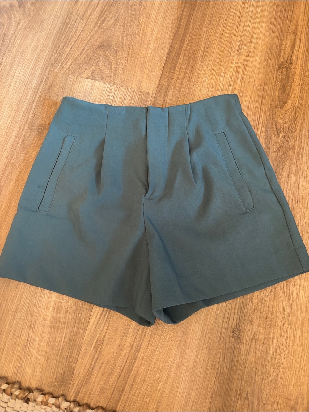 a new day High-Waist Teal Green Dress Shorts
